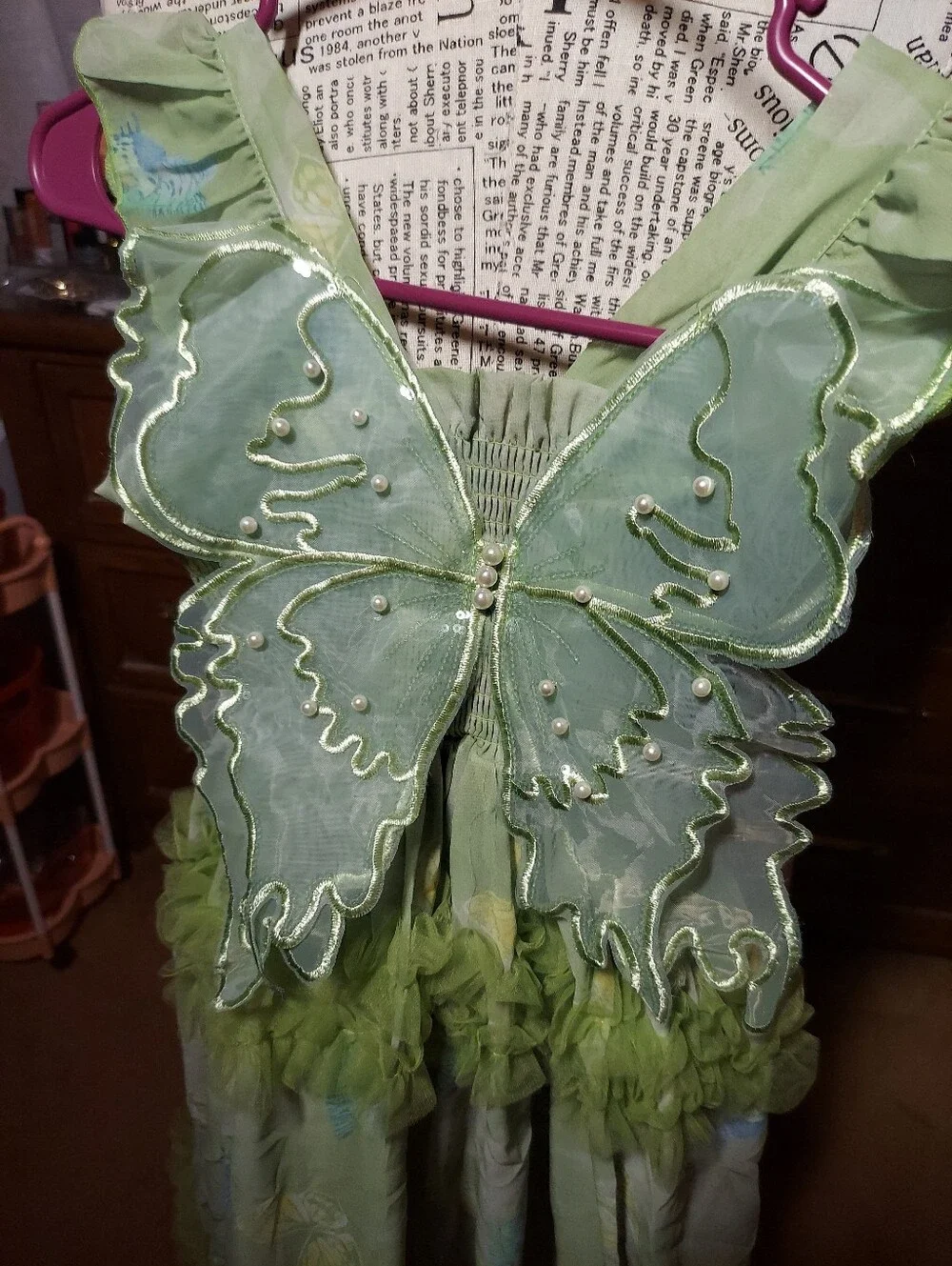 Green Fairy Butterfly Dress Costume for Kids - Unbranded